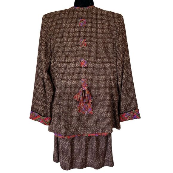 Vintage 80’s Platinum Dorothy Schoelen 3PC Blazer, Blouse & Skirt Set - Picture 16 of 16